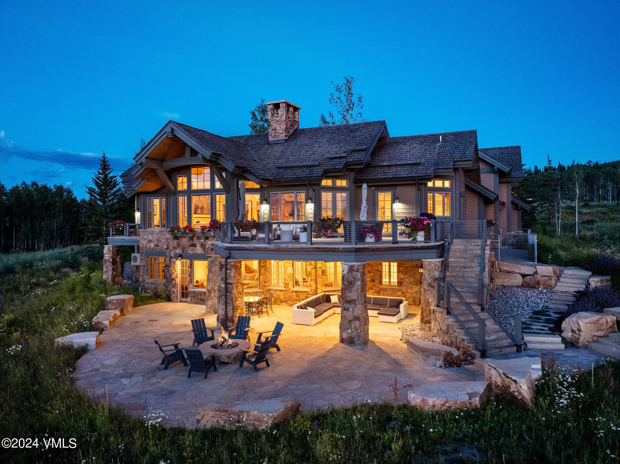 a view of a house with a patio