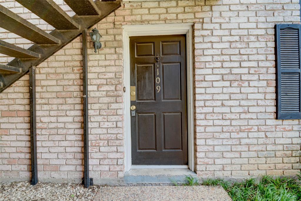 a view of front door of house