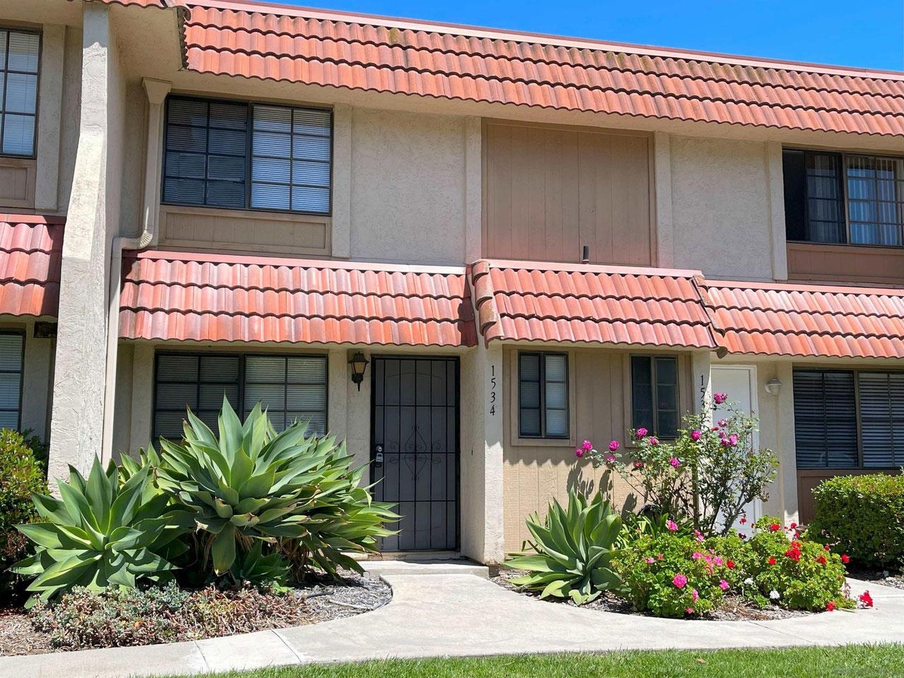 a front view of a house