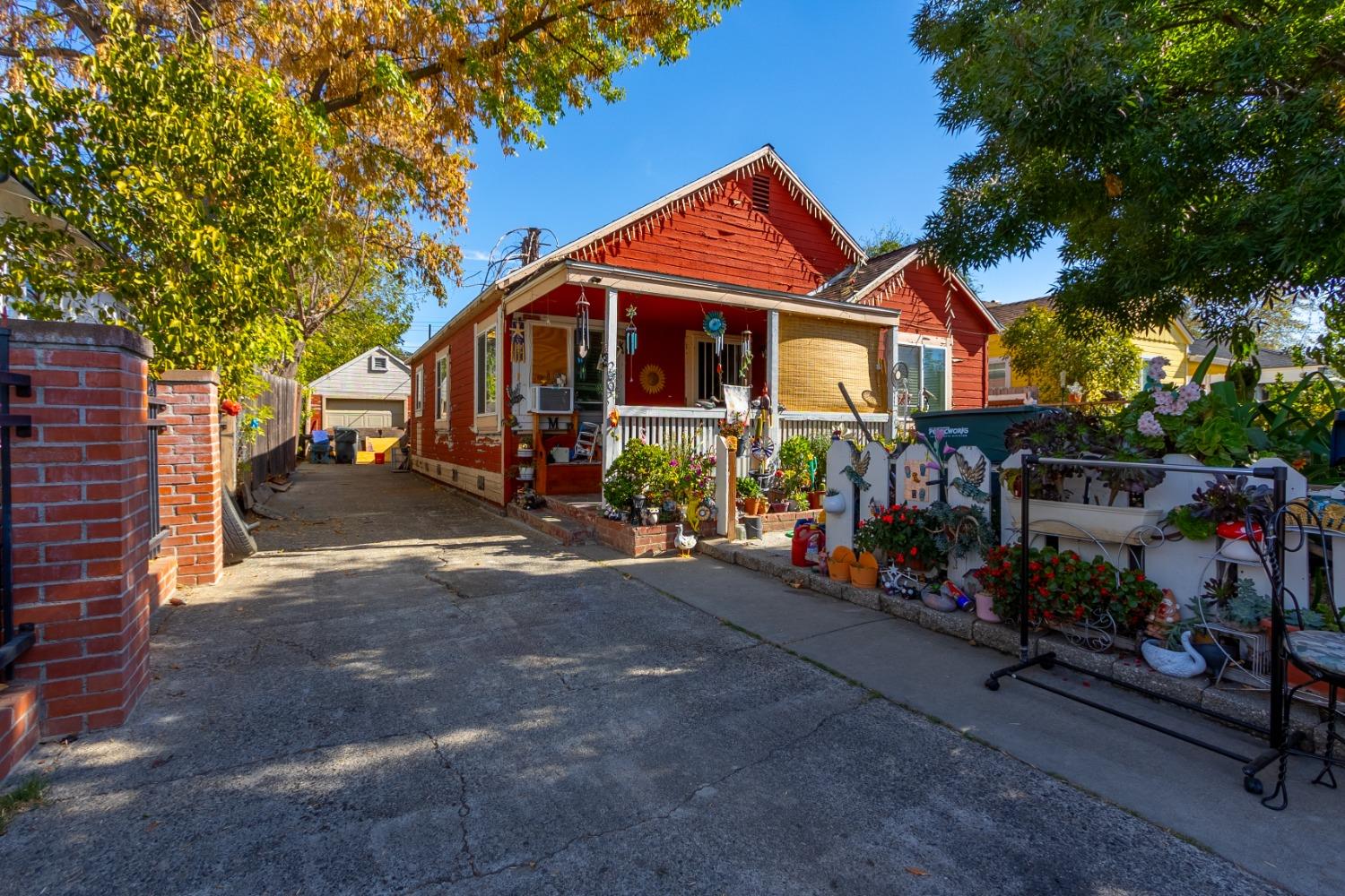 a front view of a house