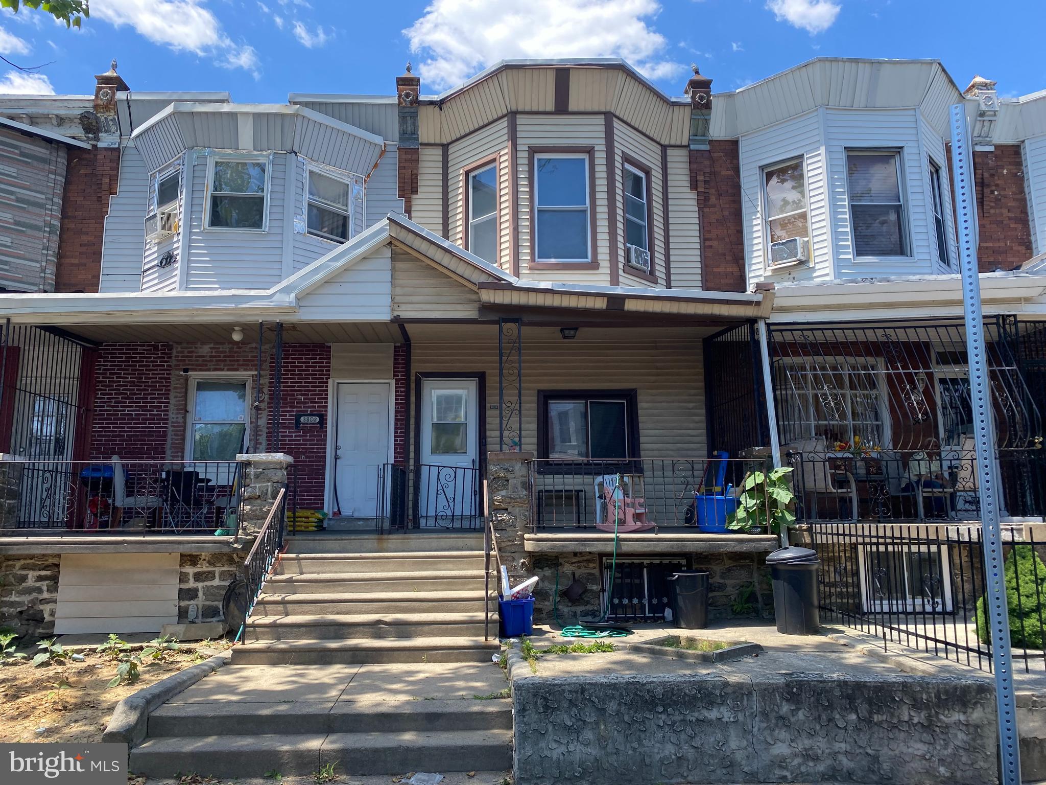 a front view of a house