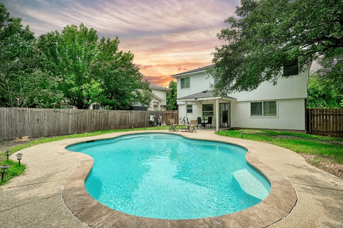 a view of outdoor space yard swimming pool and patio