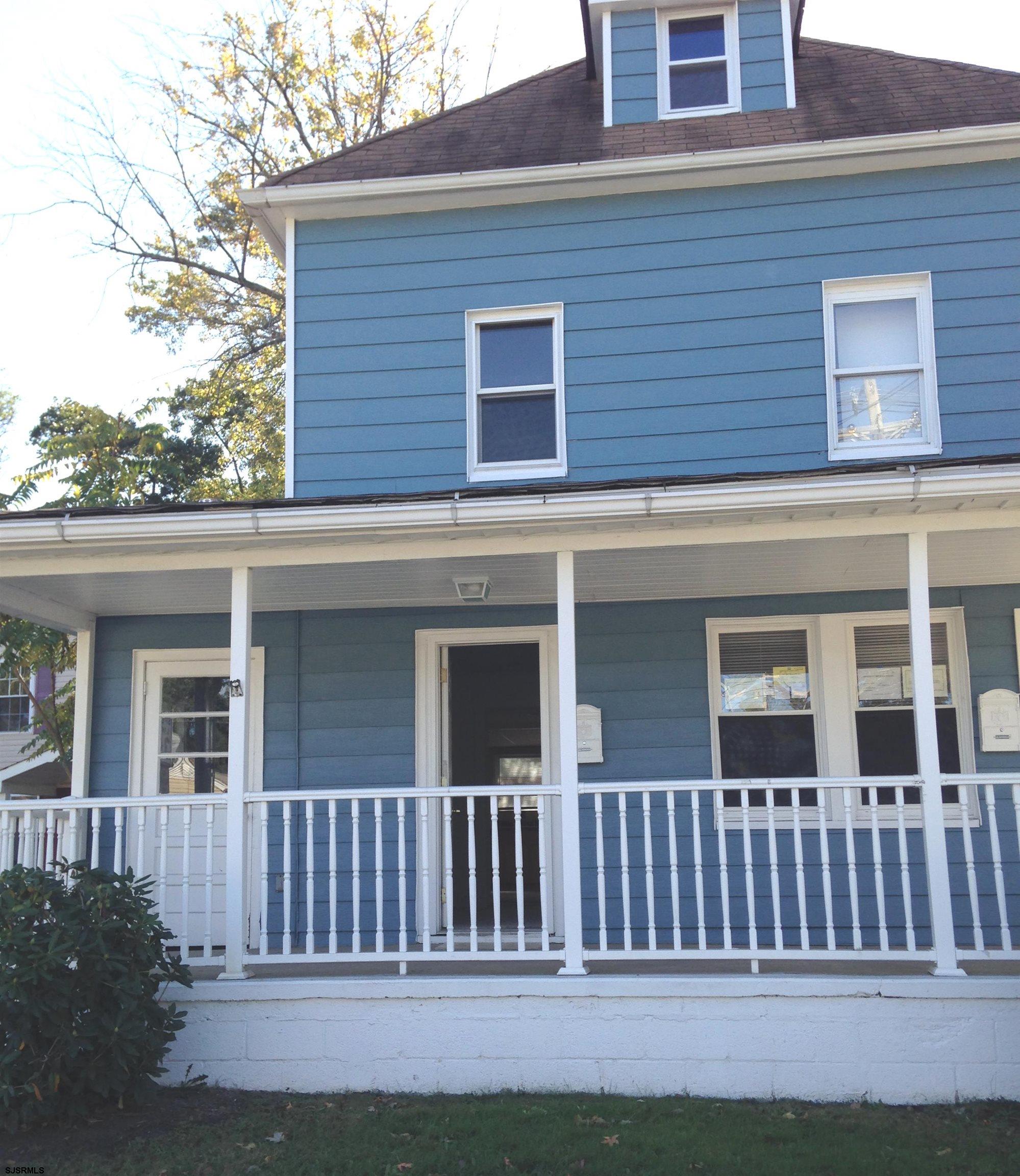 a front view of a house