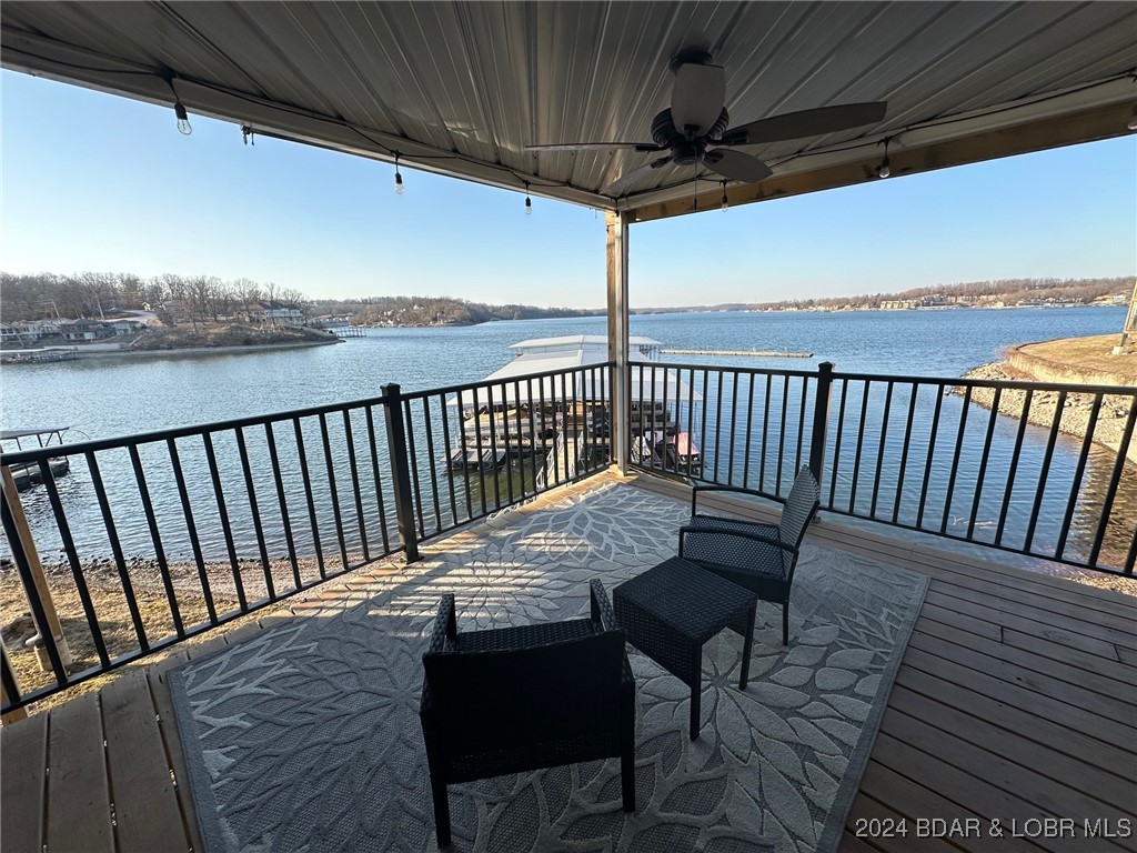 Covered Deck with Amazing Lake Views