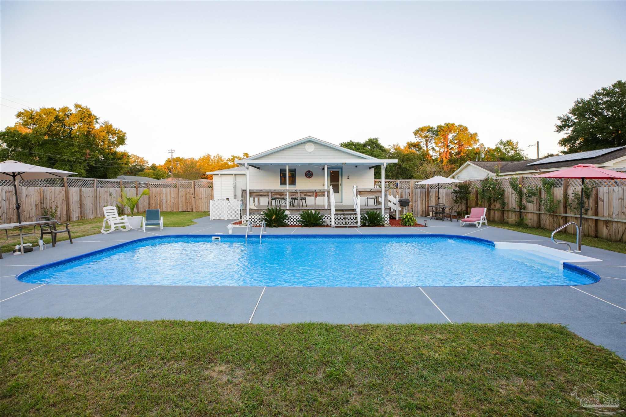 a view of outdoor space yard deck and lake view