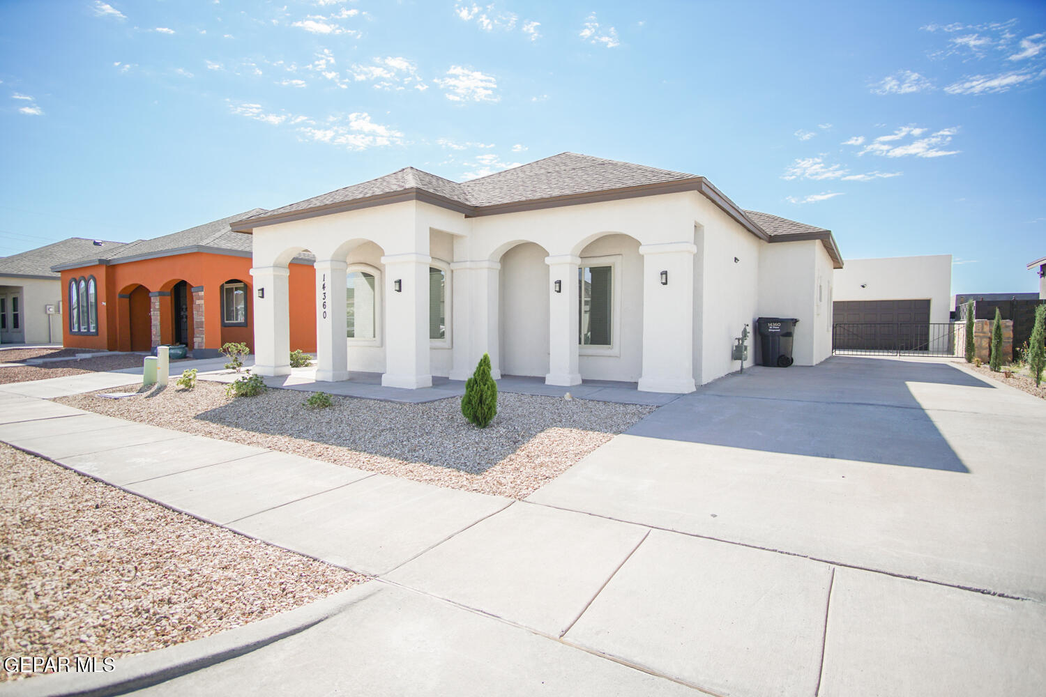 a view of a house with a patio