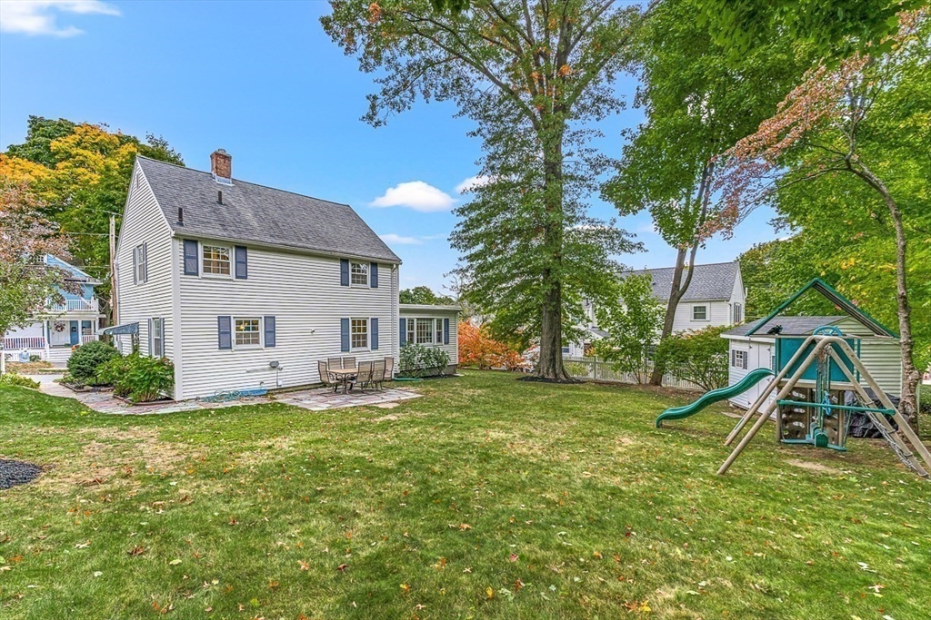 a house view with a garden space