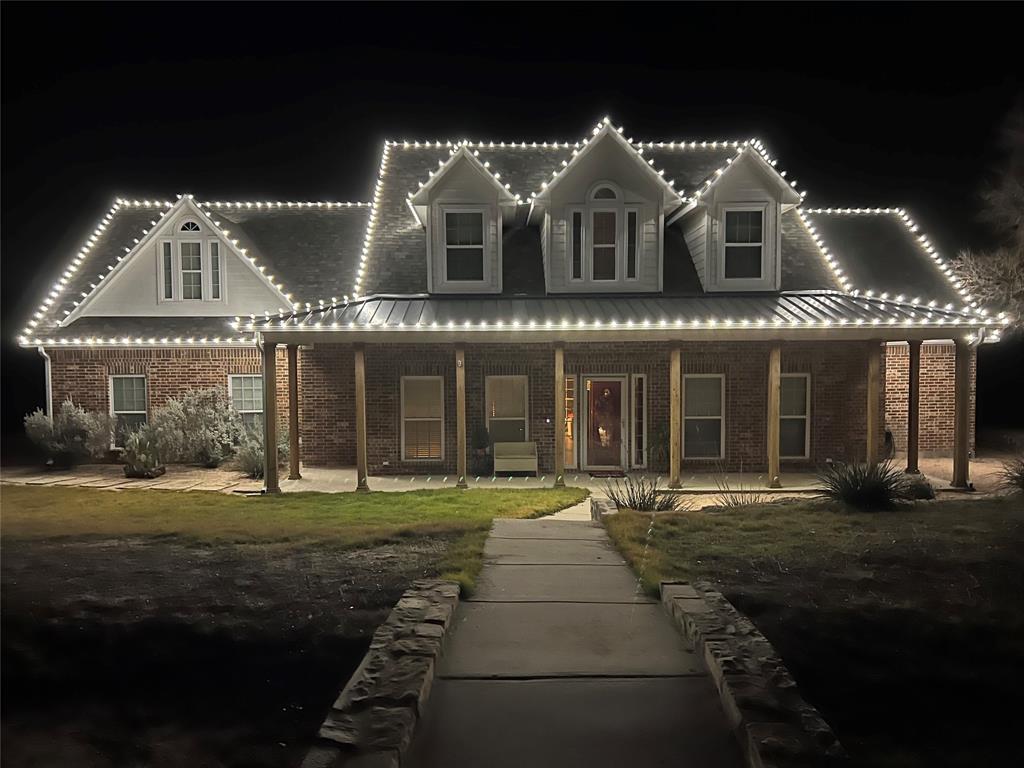 a front view of a house