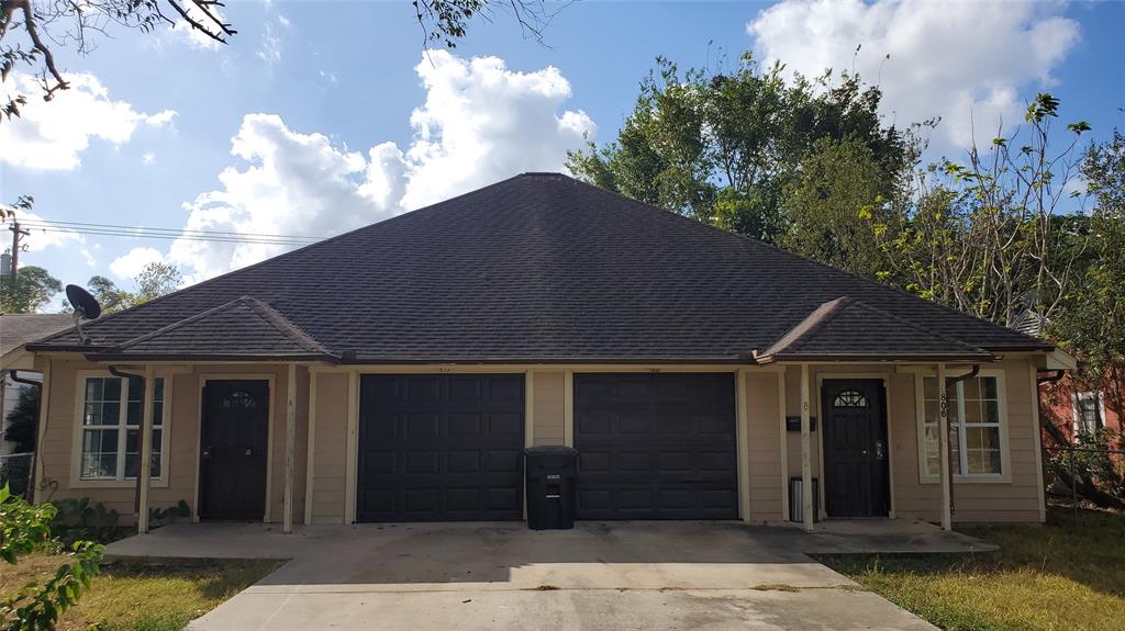 a front view of a house