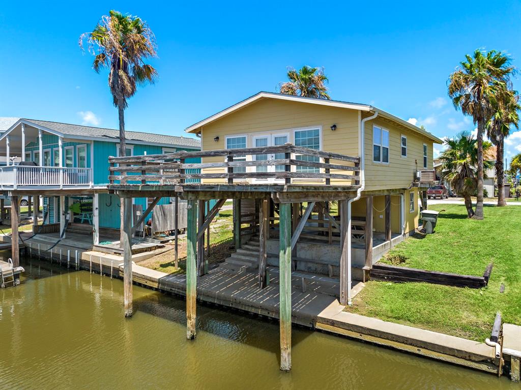 a house with river in front of it