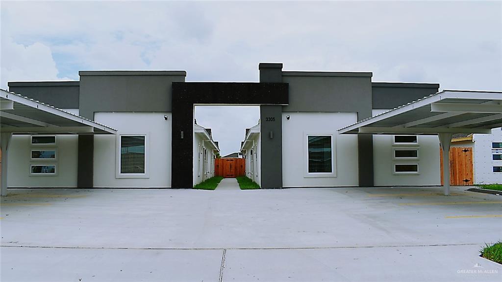 a view of a house with a porch