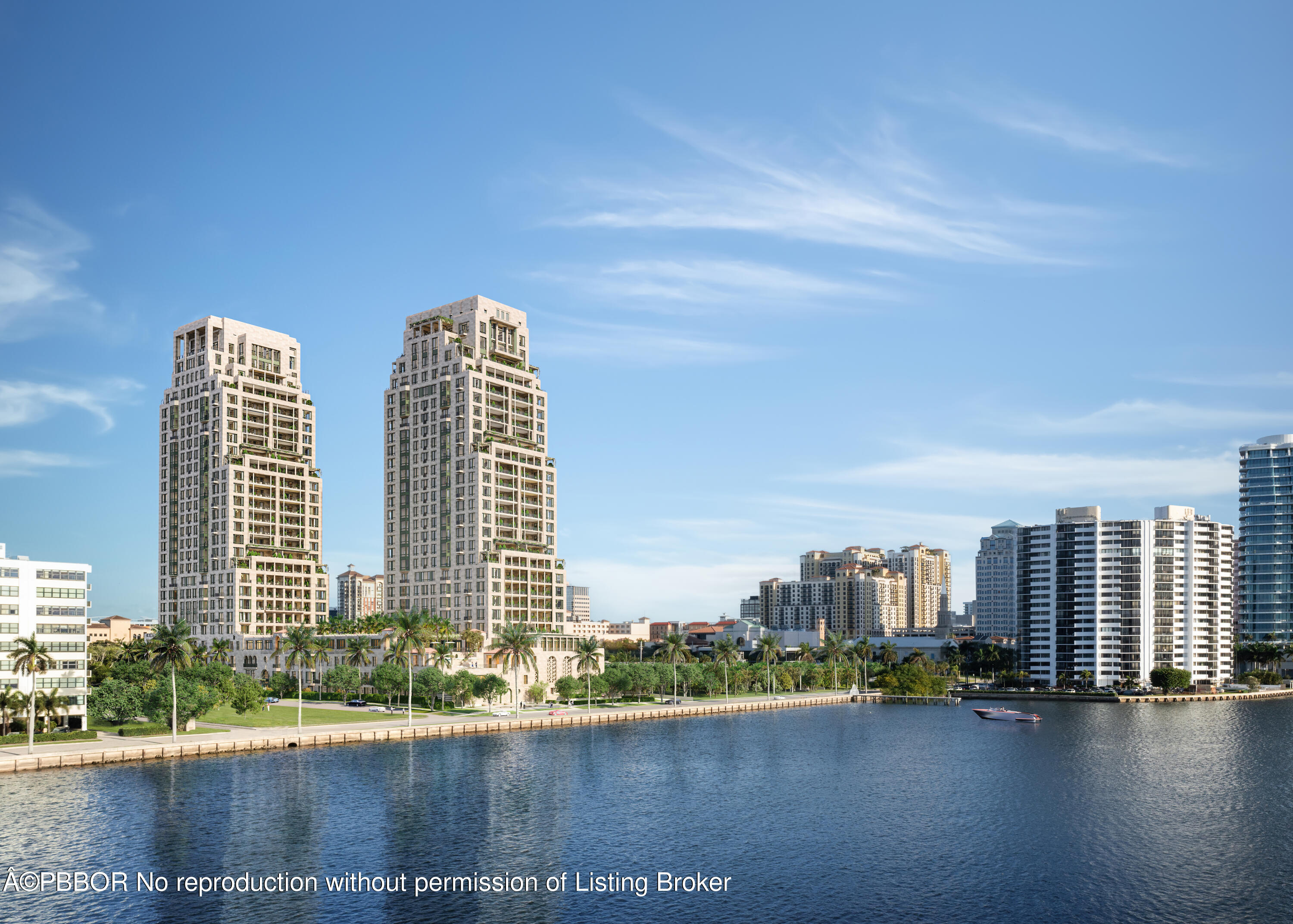 a view of lot of tall buildings and a lake view