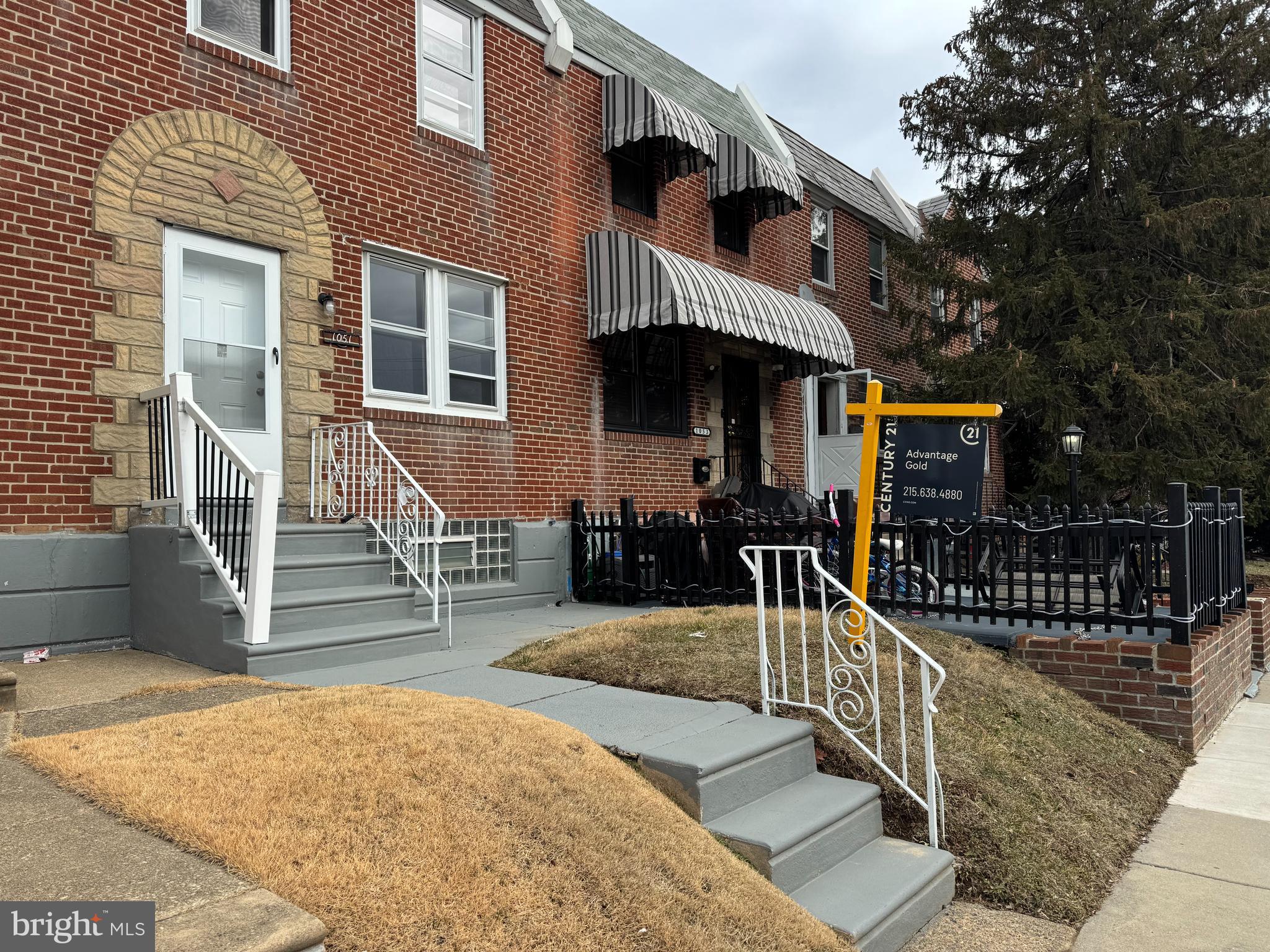 front view of a house with a porch