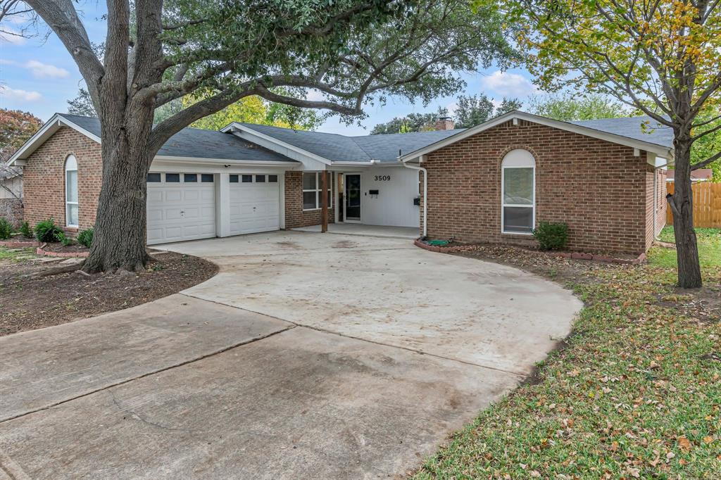 a house with a tree in front of it