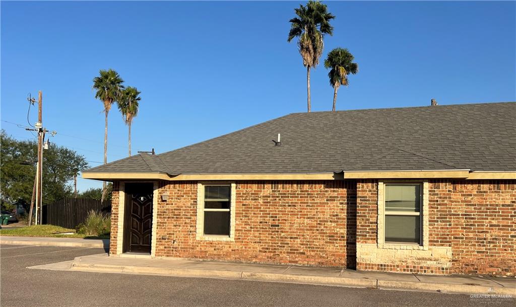 a front view of a house