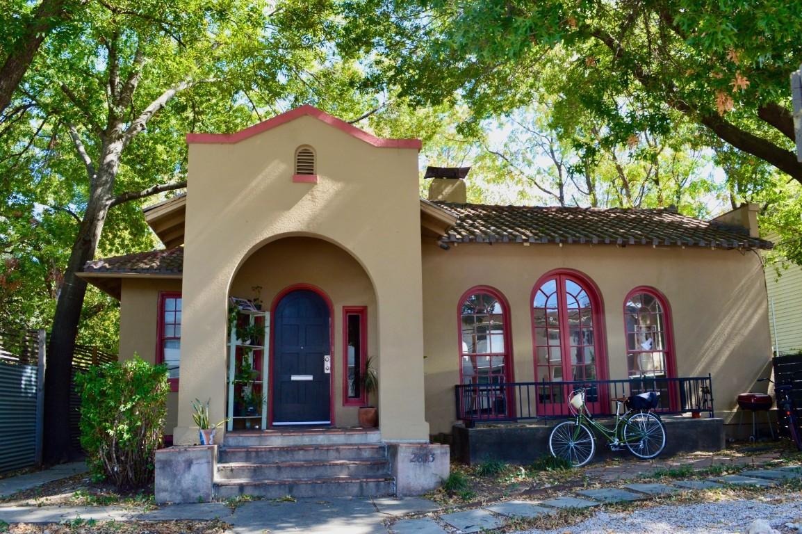 a view of front door