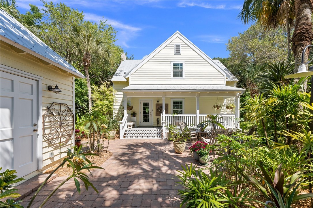 a front view of a house with a porch