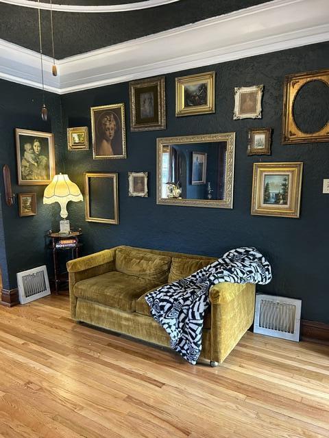 a living room filled with furniture