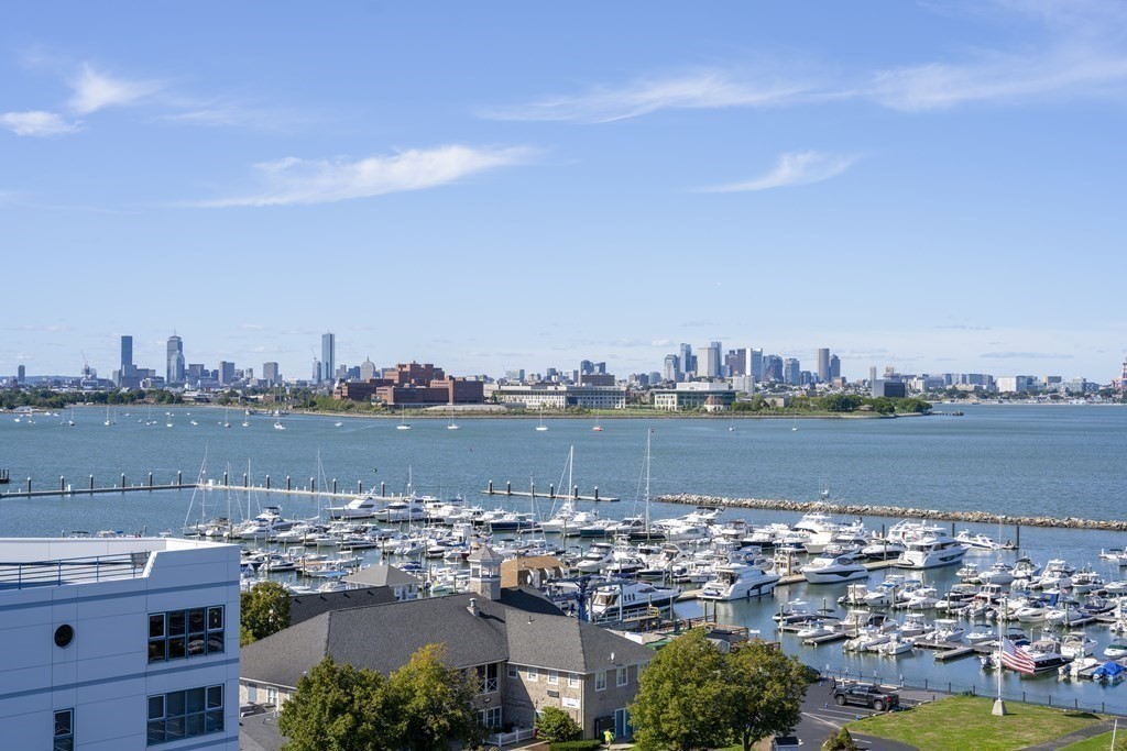 a view of lake and city