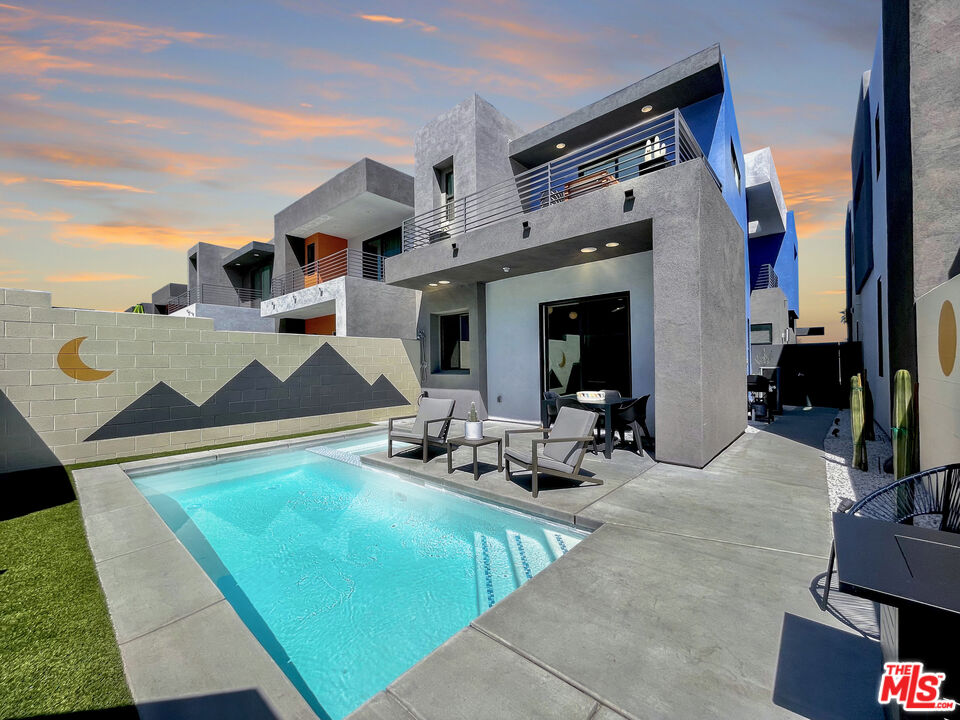 a view of a house with patio