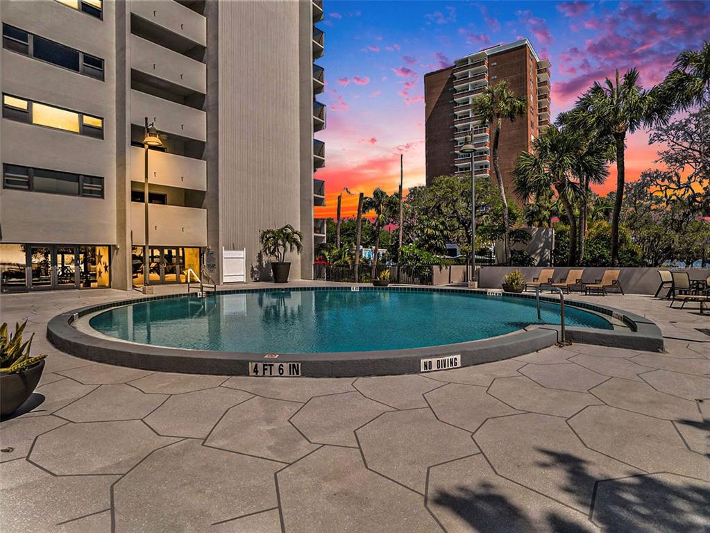 a view of outdoor space yard and swimming pool