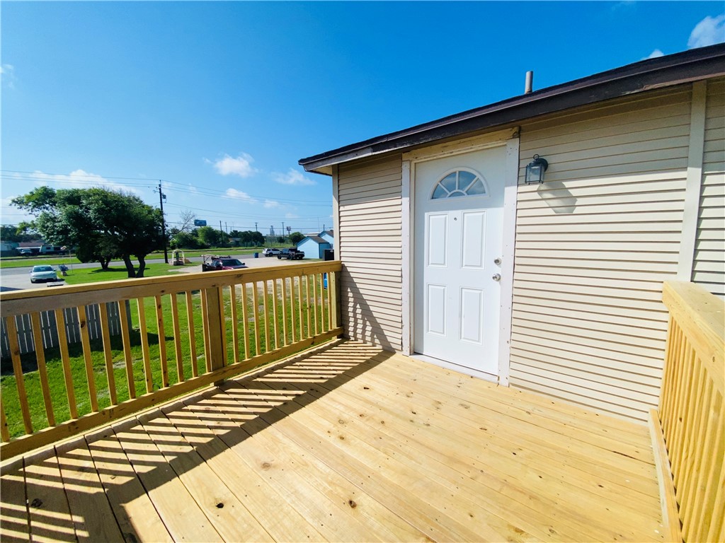 a view of a roof deck