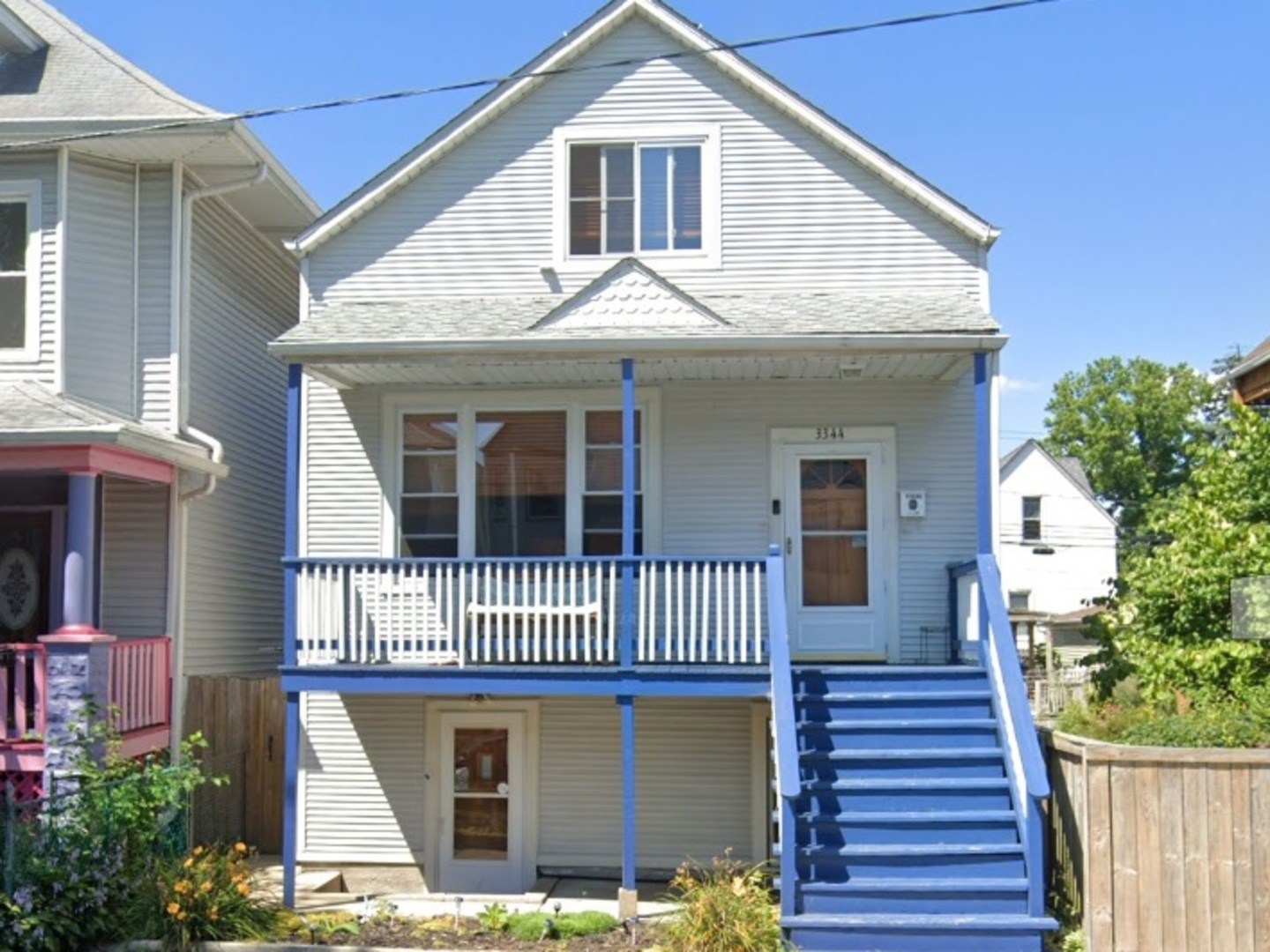 a front view of a house with a porch