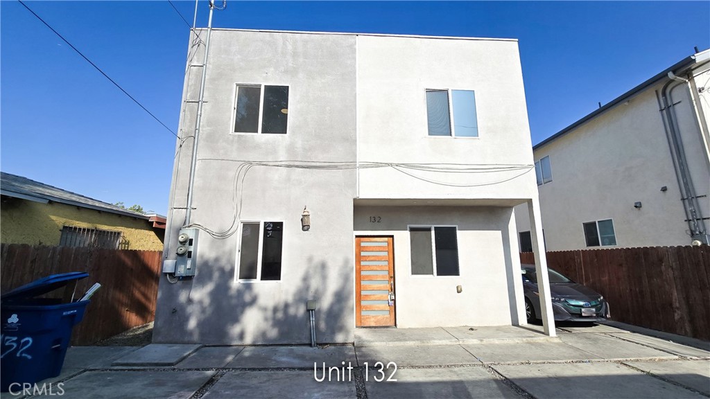 a front view of a house with entryway