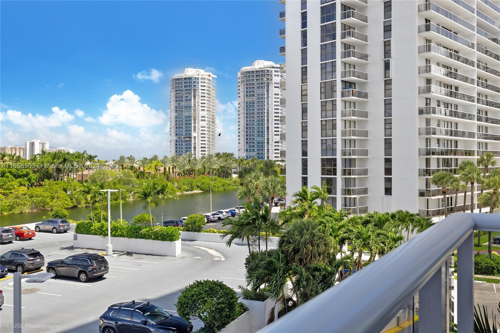 a view of a city with tall buildings