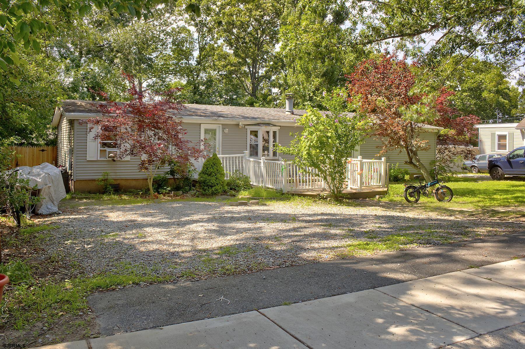 a view of a house with a patio