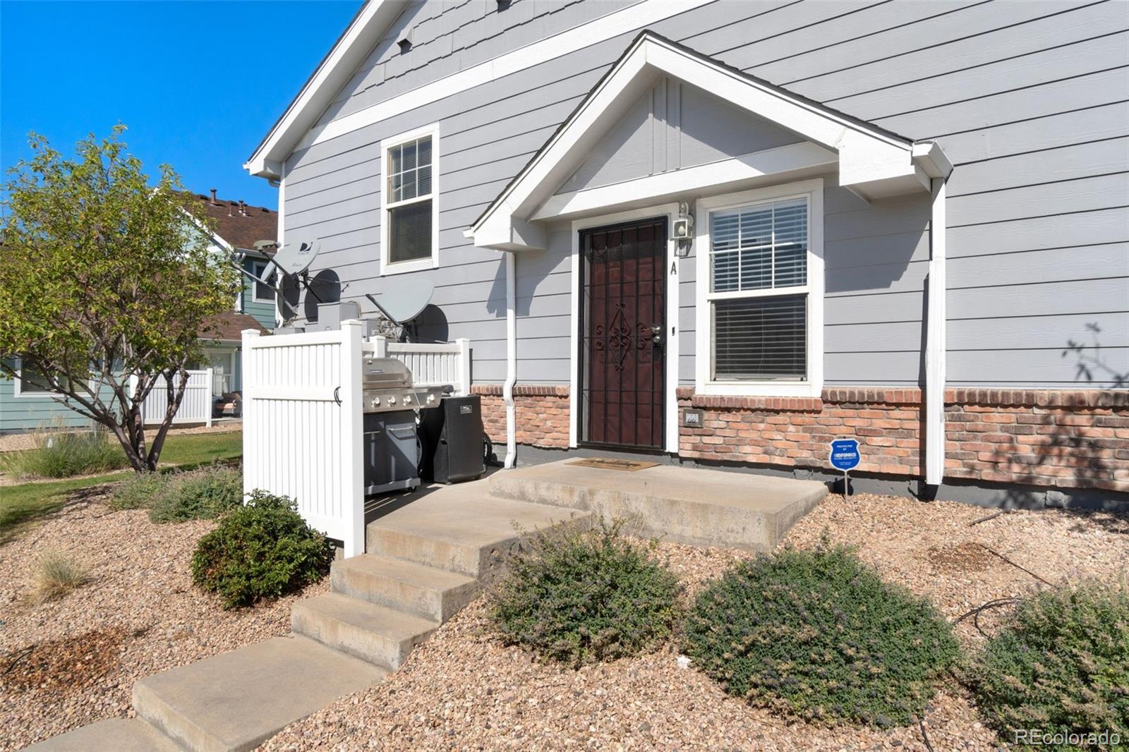 a view of a house with a patio