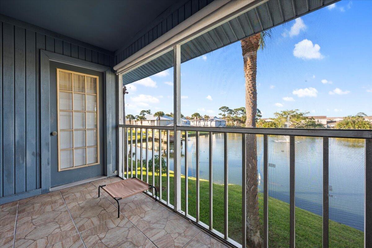 a view of a balcony