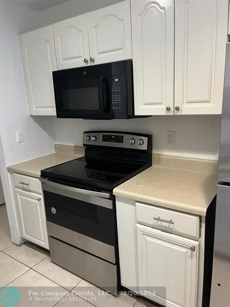 a stove top oven sitting inside of a kitchen