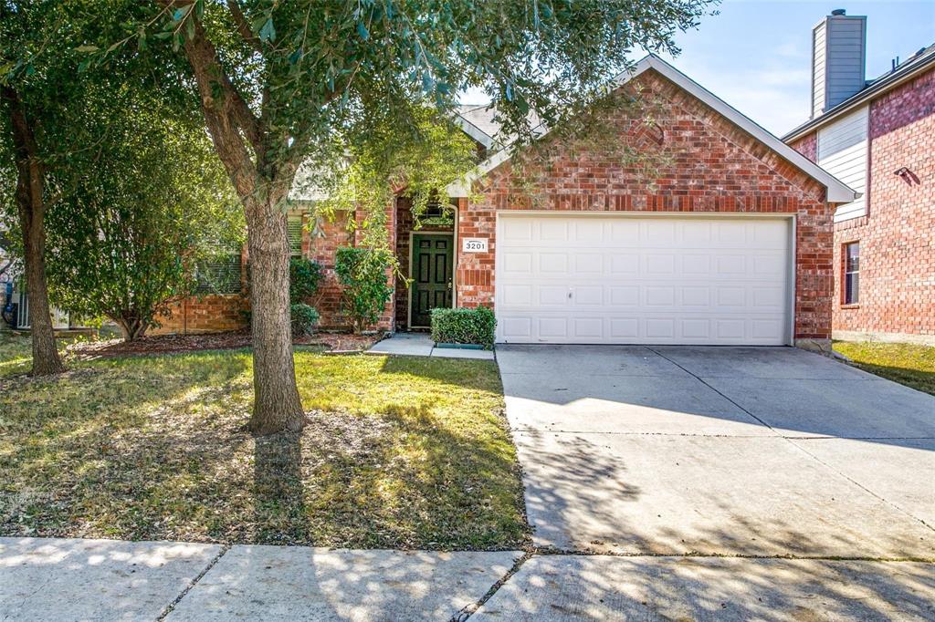 a view of backyard with large trees