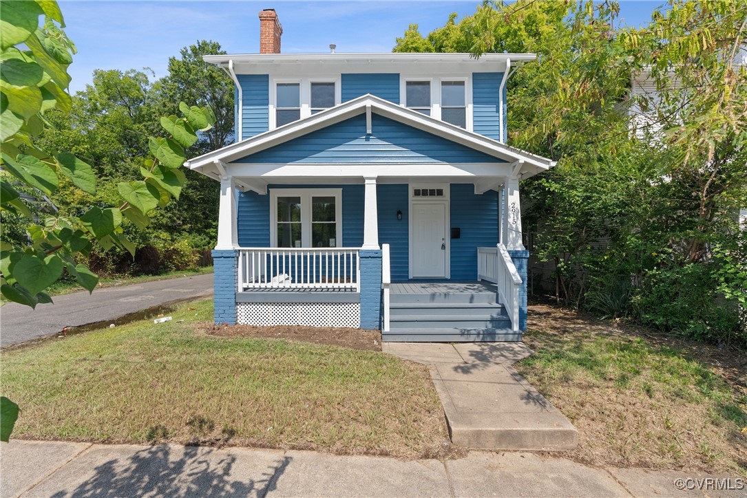 front view of house with a yard