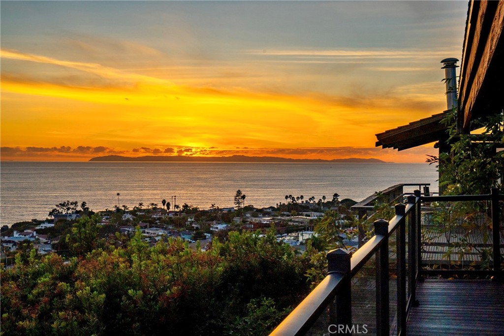 a view of a ocean from a balcony