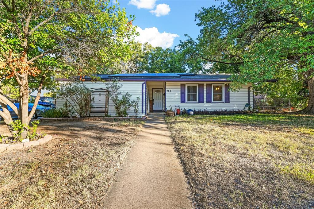 front view of house with a yard