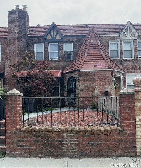 a front view of a house