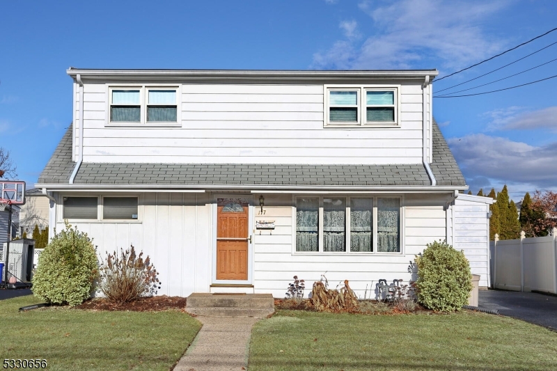 a front view of a house