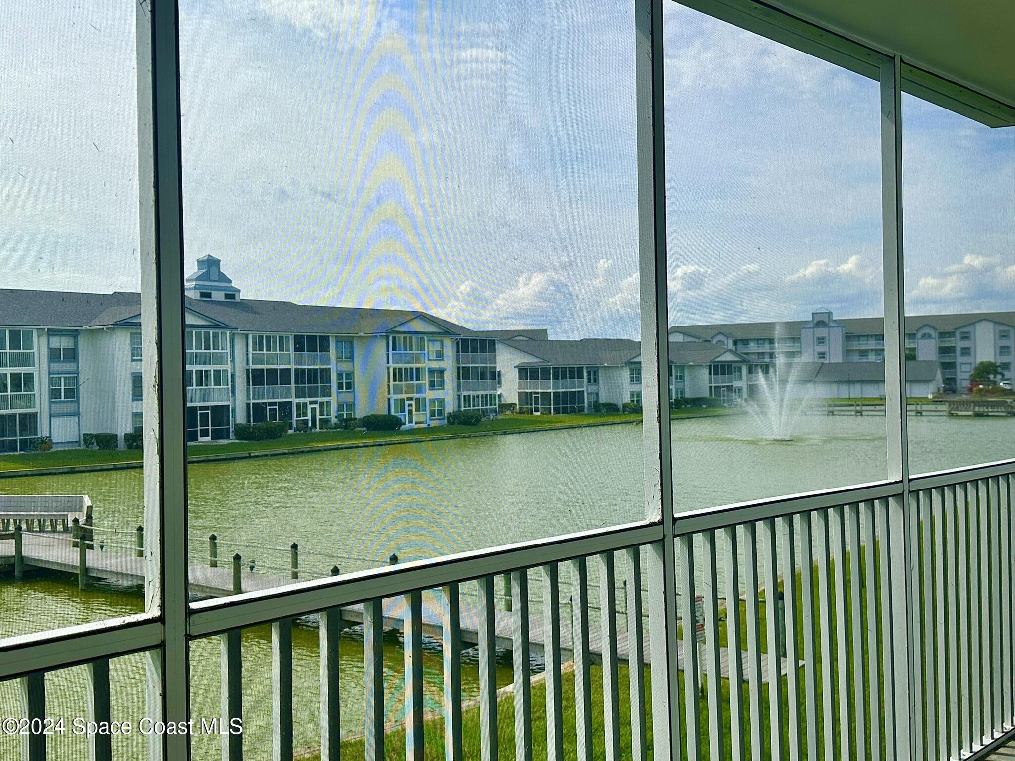 a view of a city from a balcony