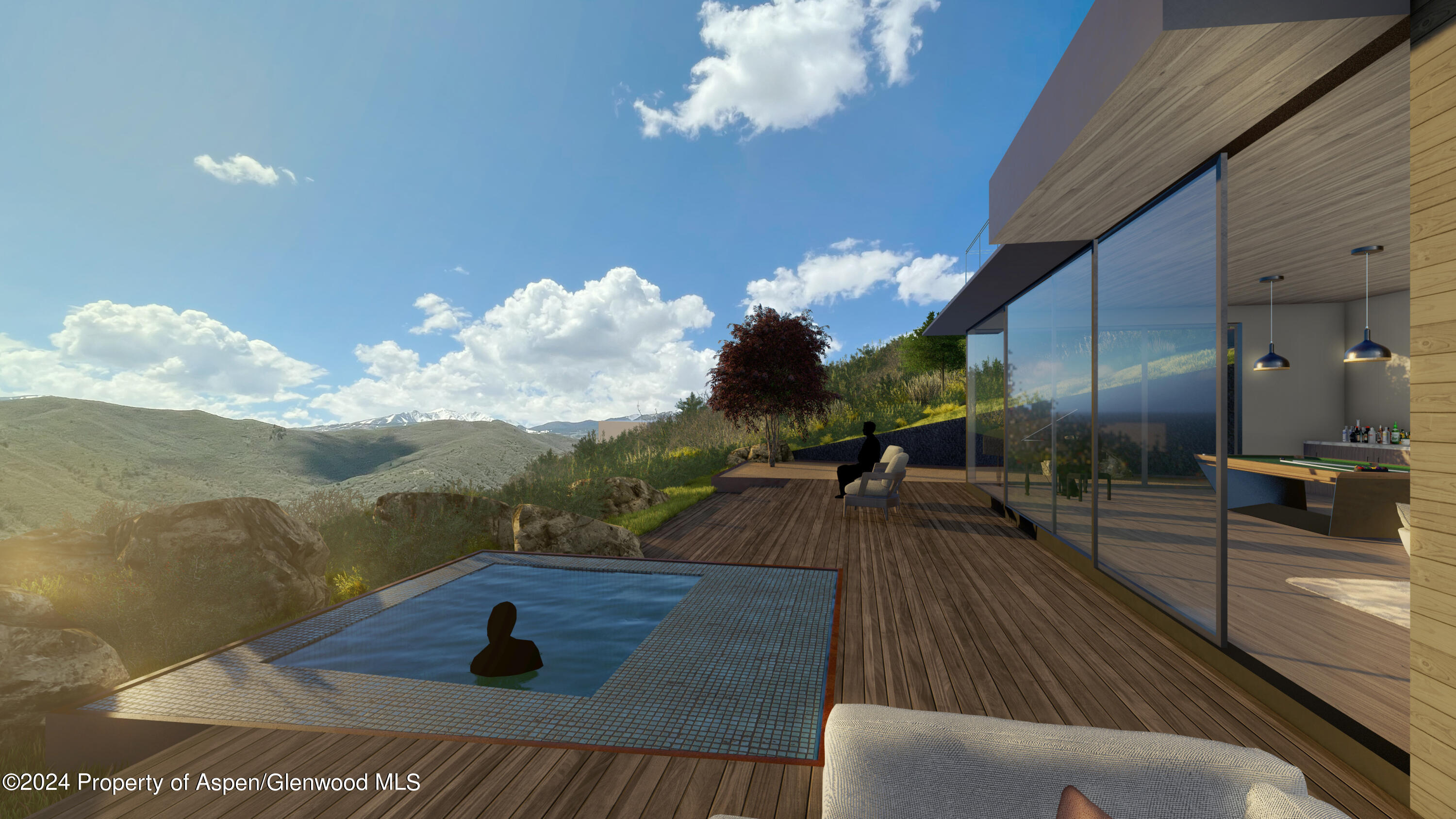 Hot Tub Facing West Rendering