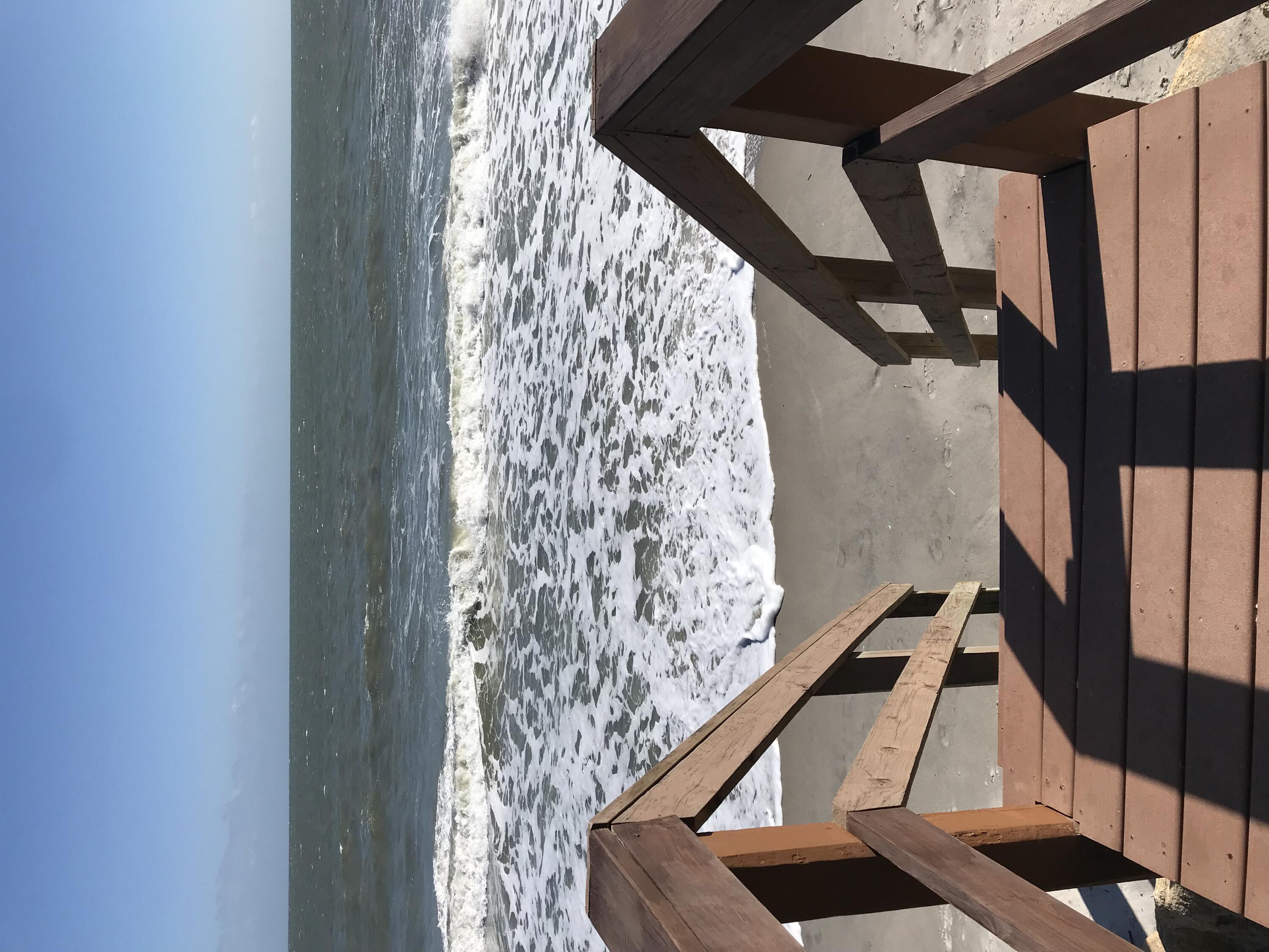 a view of ocean from a balcony