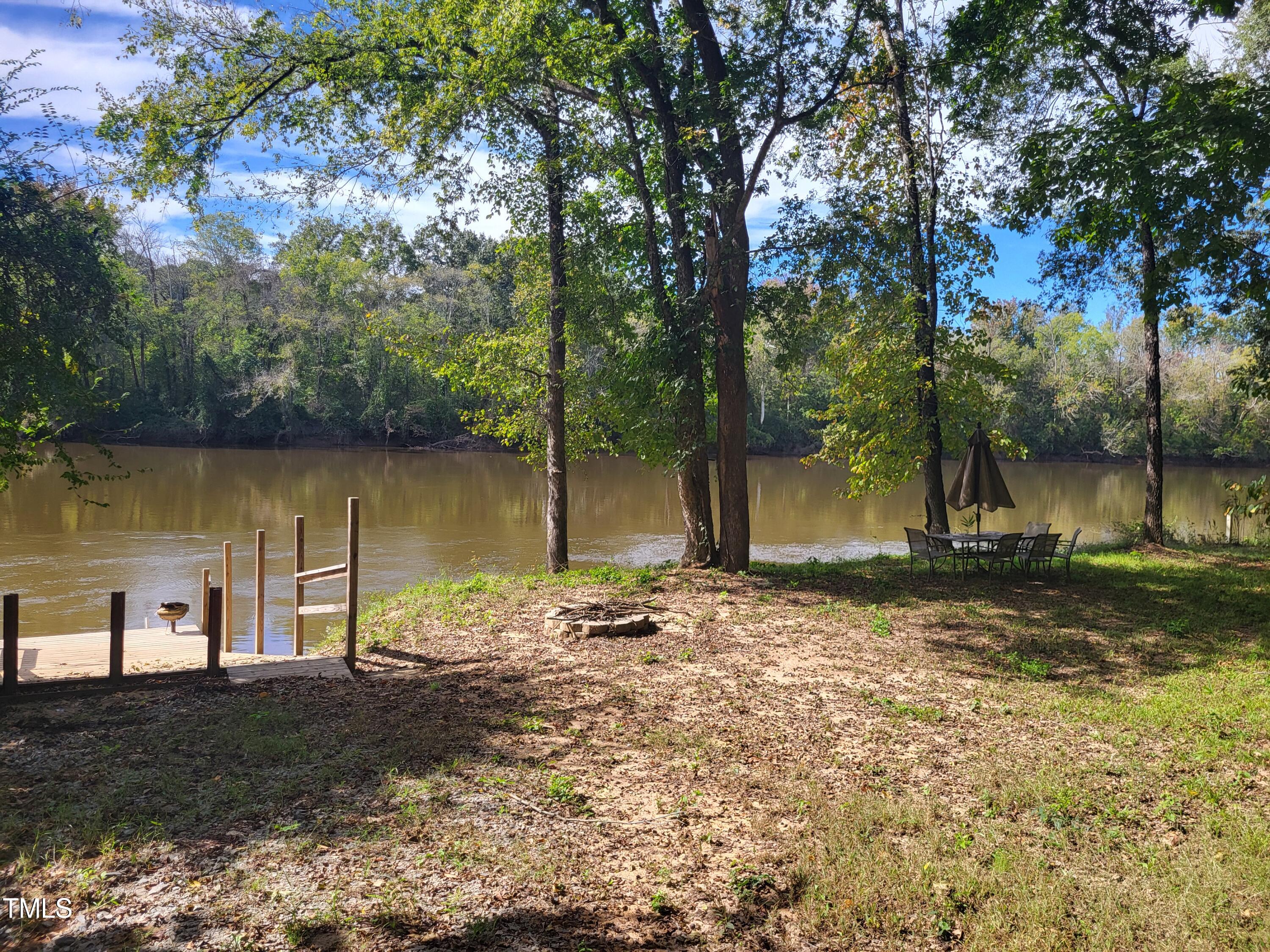 a view of a lake with a trees