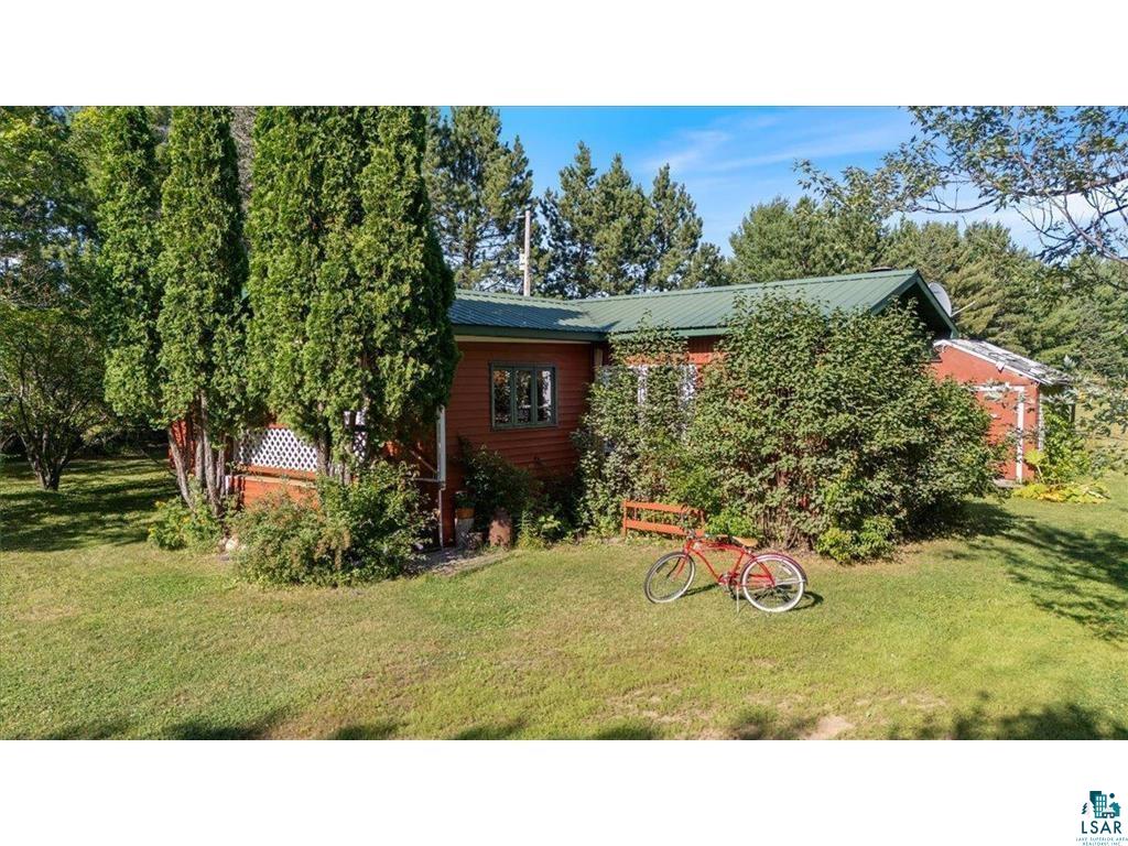 View of front of home with a front lawn