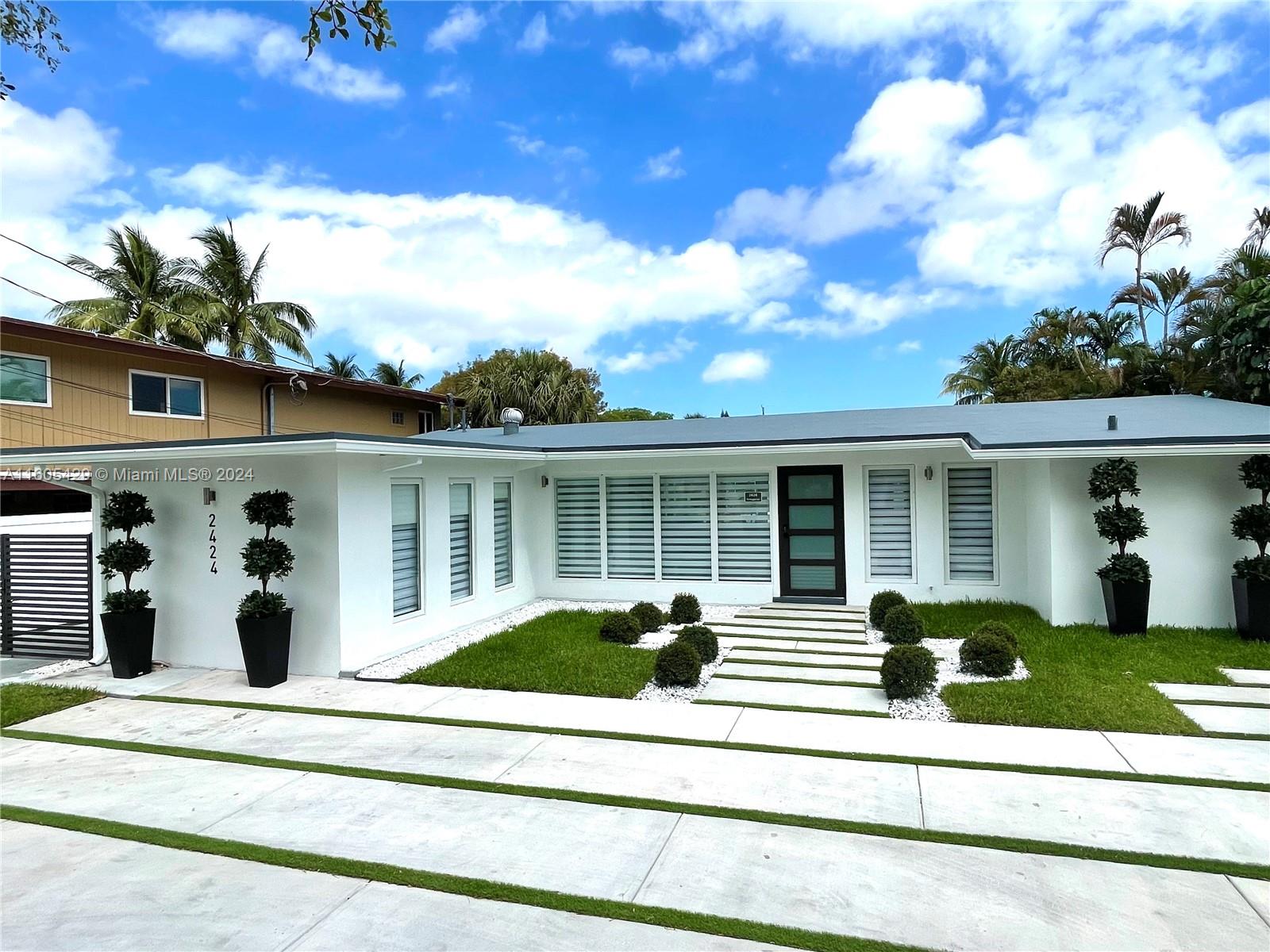 a view of a house with a patio