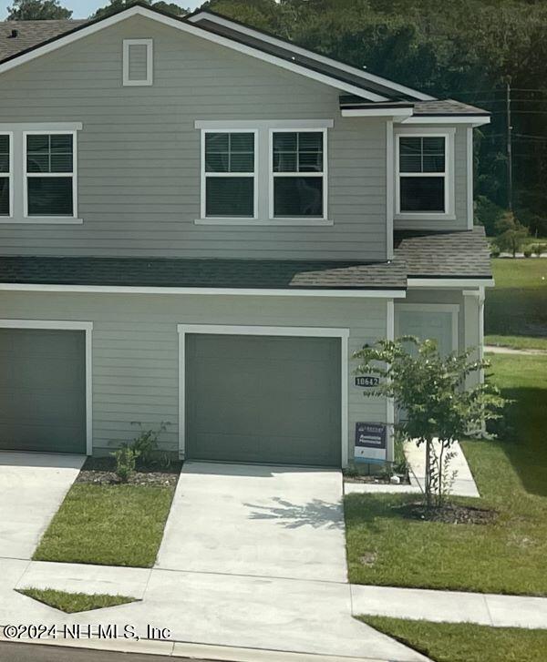 a front view of a house