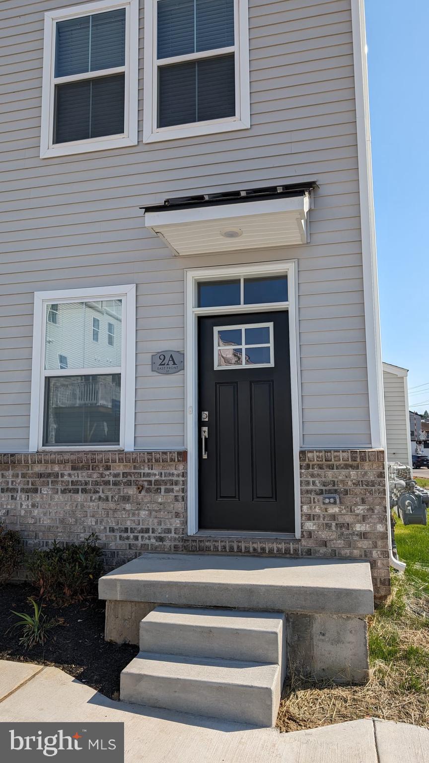 a view of front door of house