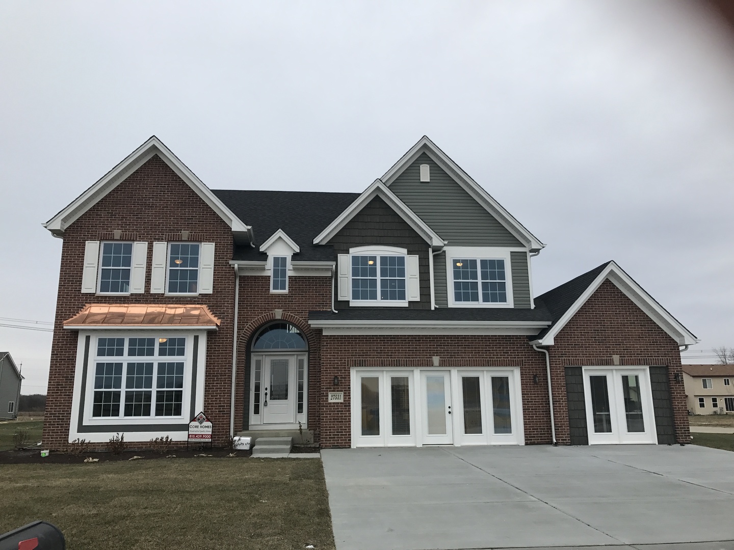 front view of residential houses