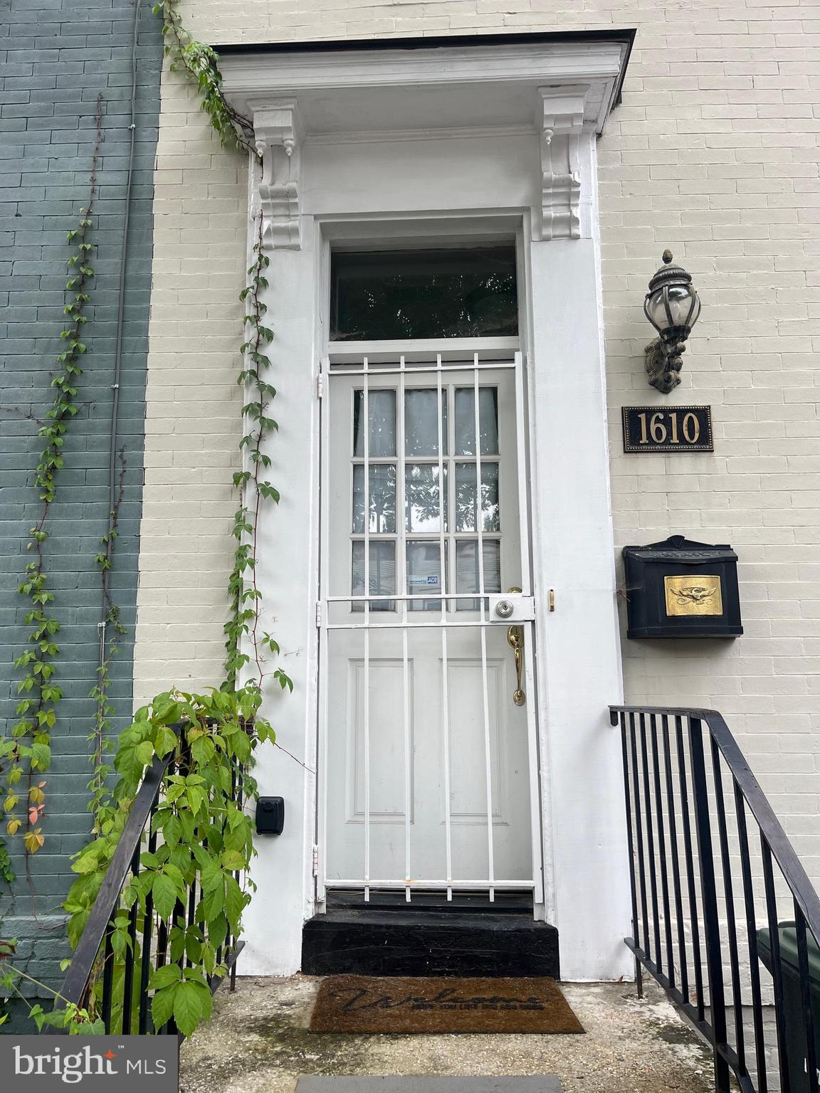 a view of a entryway door of the house