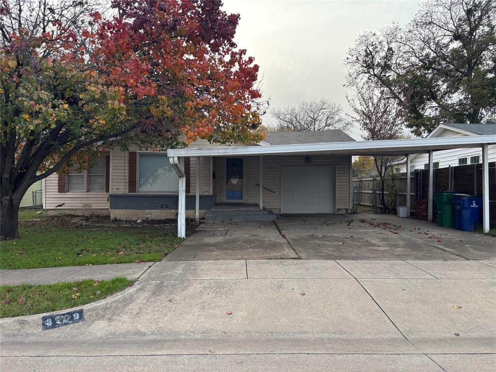 front view of house with a yard